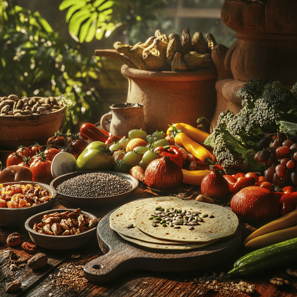 Dieta mexicana tradicional, Comida mexicana saludable, Semillas comestibles Frutos secos en la dieta