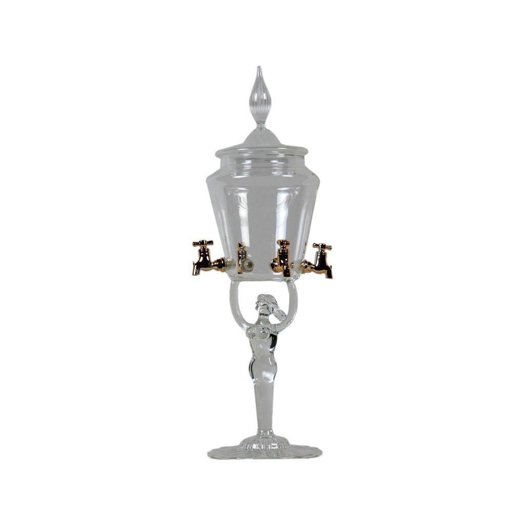 Fontaine pied fée de l'absintherie Guilloud du val de travers, bocal lisse