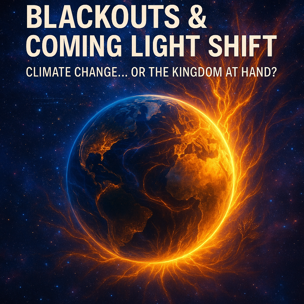 A powerful digital image showing a massive solar flare erupting from the Sun, casting intense orange