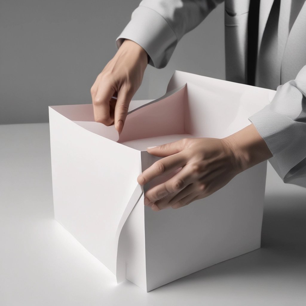 A person is putting a piece of paper into a ballot box