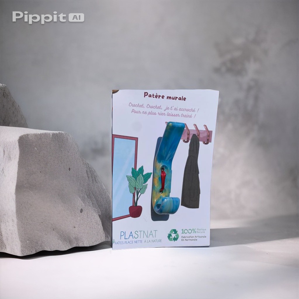 Porte manteau maternelle original, Plastnat, Plastique recyclé 