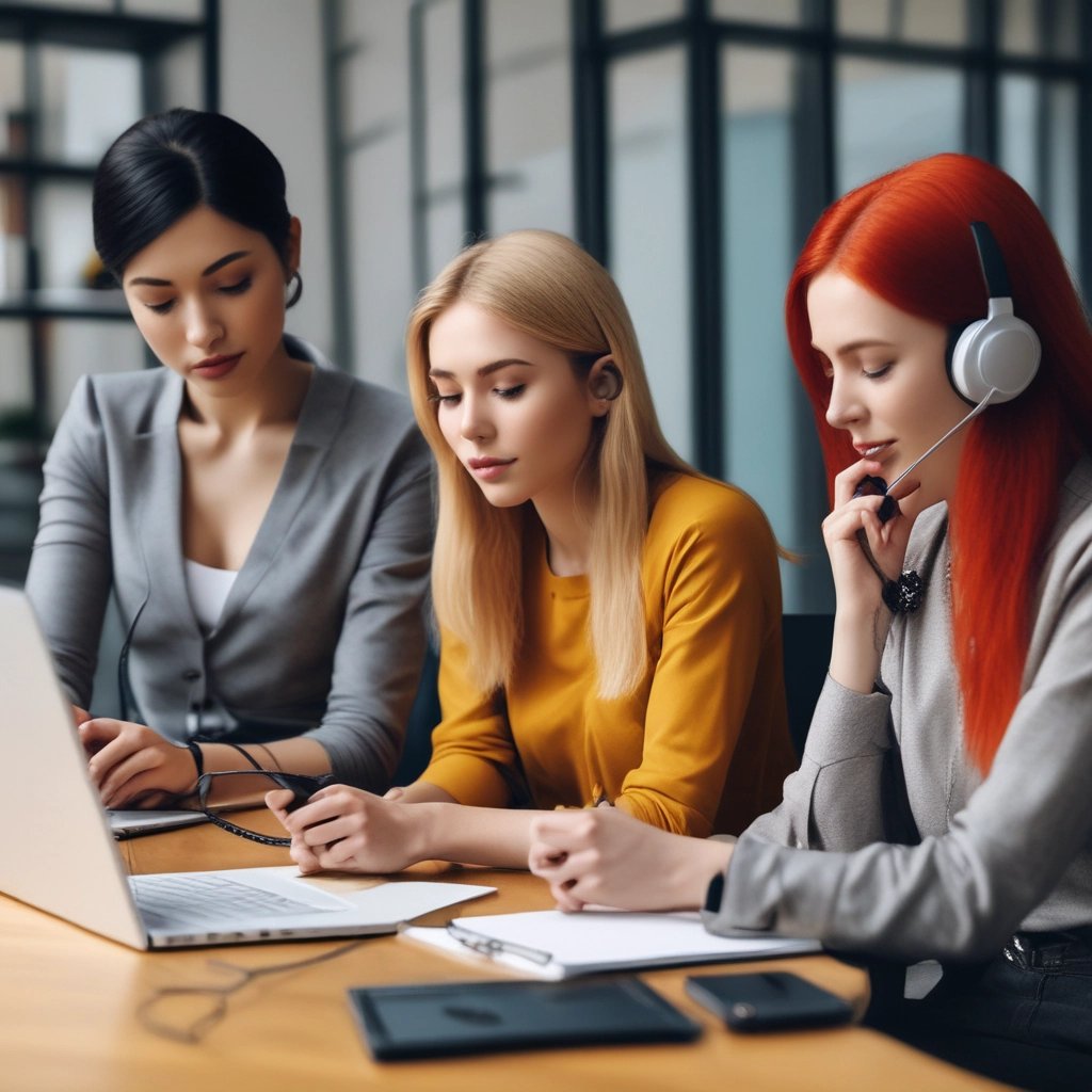 A friendly customer service representative ready to assist.