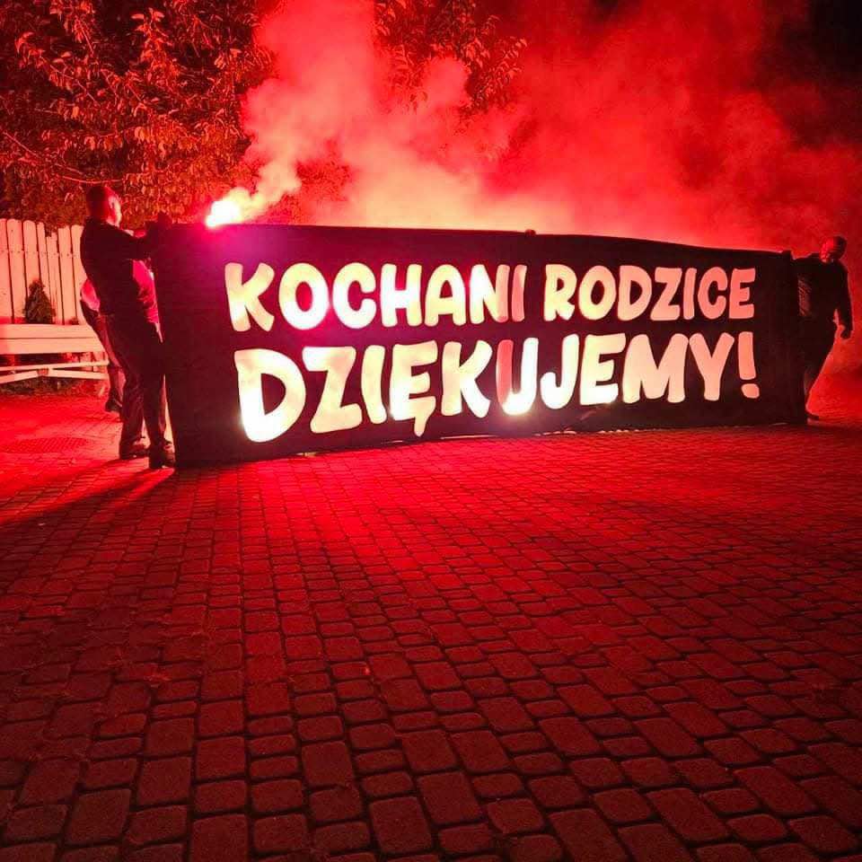 kochani rodzice dziękujemy wesele napis pirotechniczny pirofolia