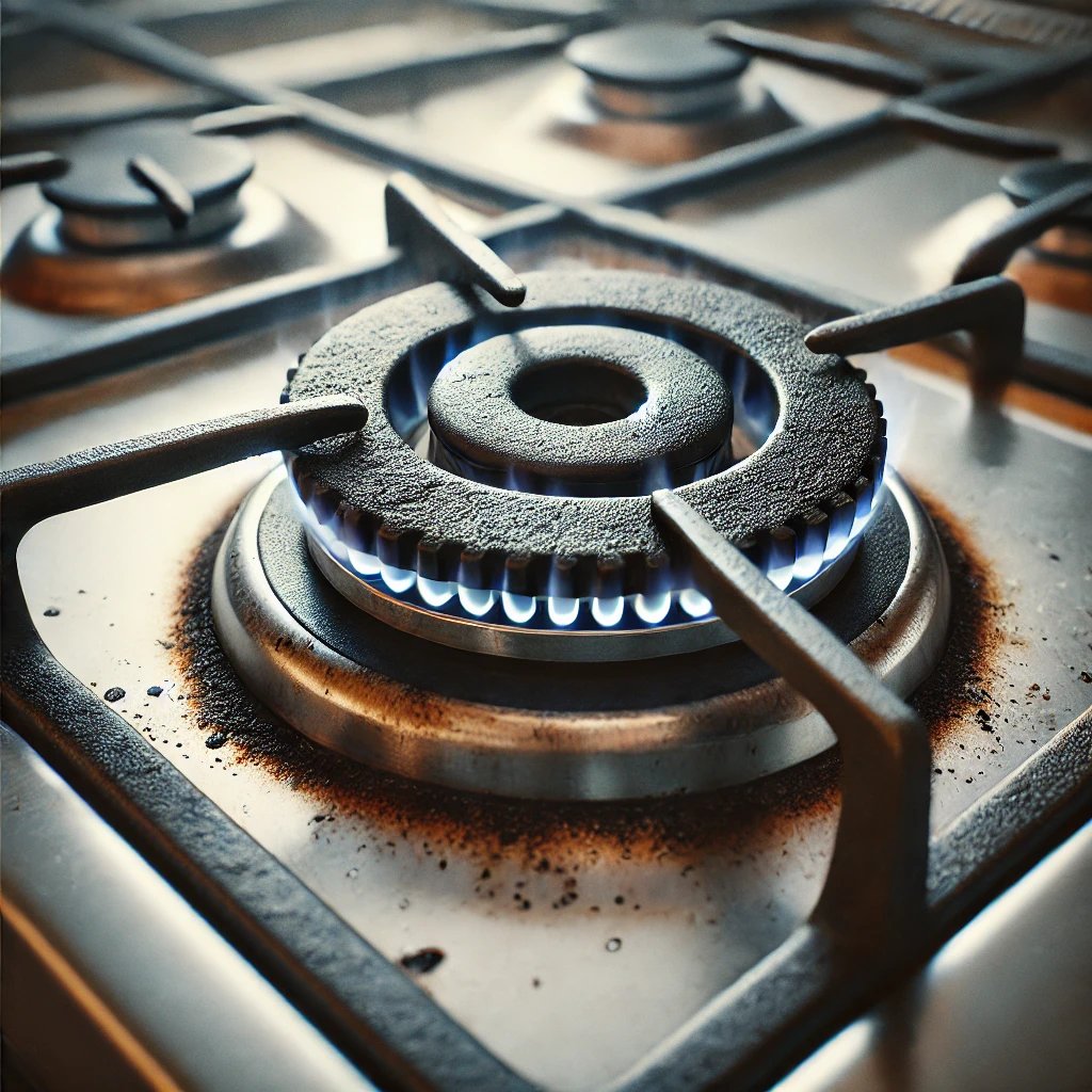 Dirty gas burner