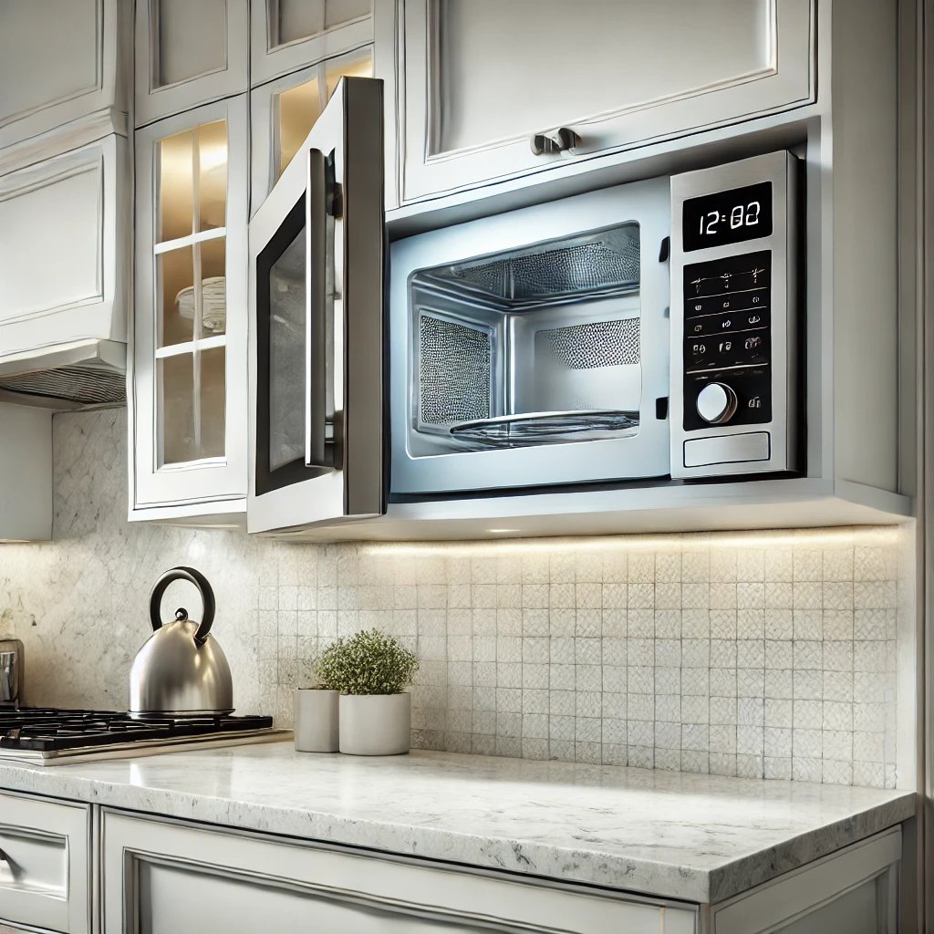 microwave with a range hood