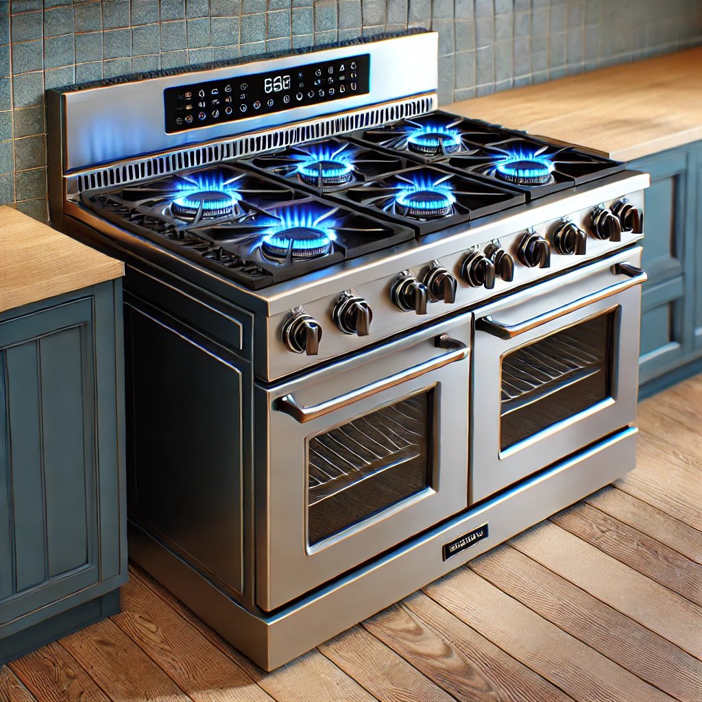 gas oven in a kitchen