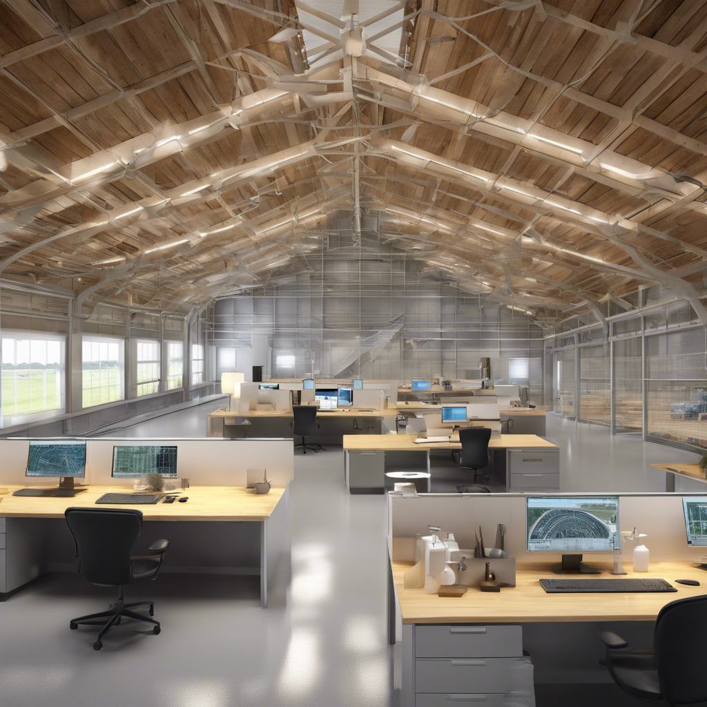 Nave industrial con oficina para personal