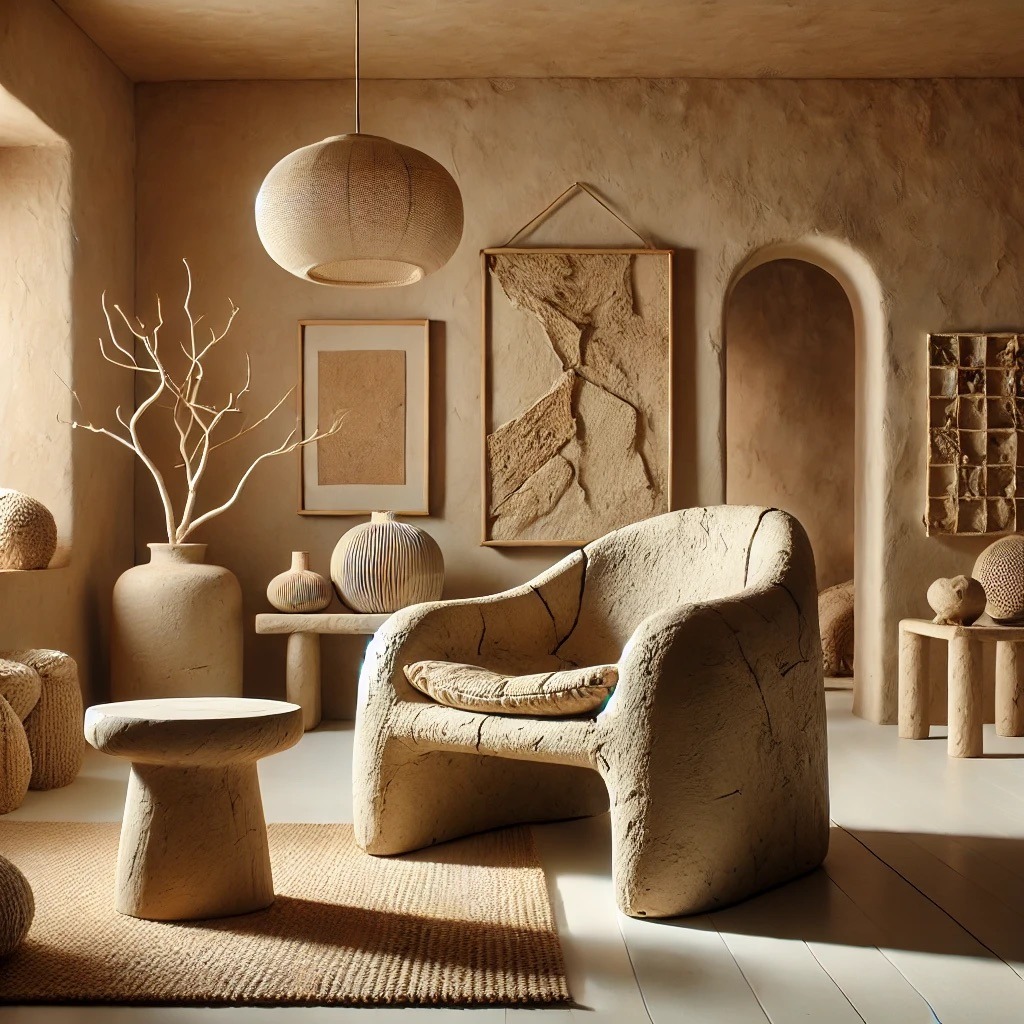 Wabi Sabi Paper Mache Interior Desin