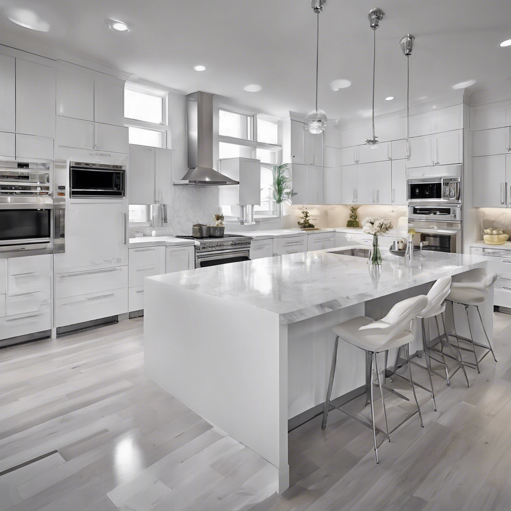 modern white kitchen