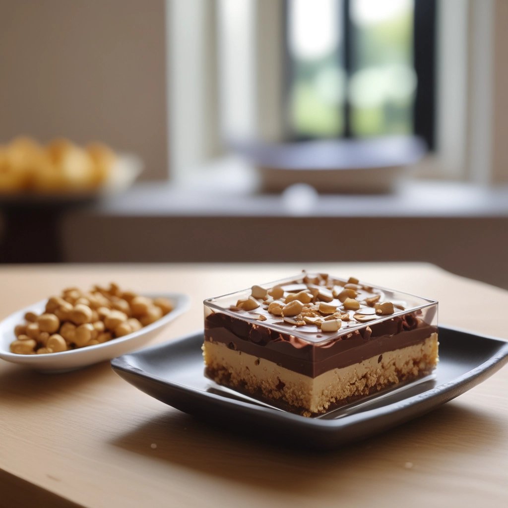 chocolate e creme com amendoim em um pote de vidro