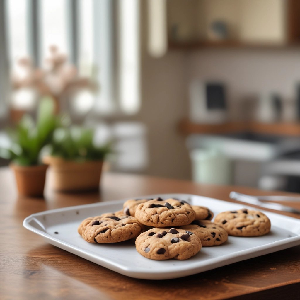 cookies em um tabuleiro