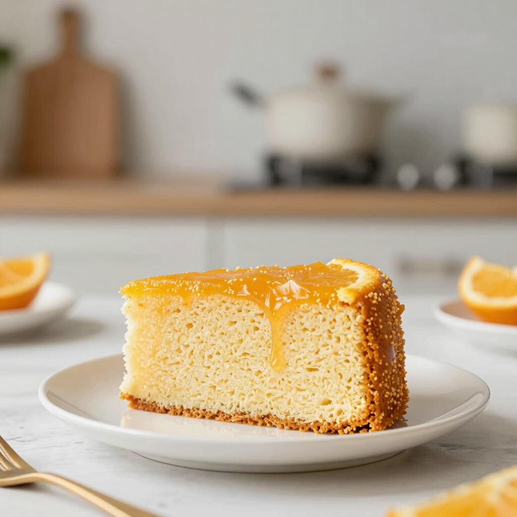 bolo de laranja com calda