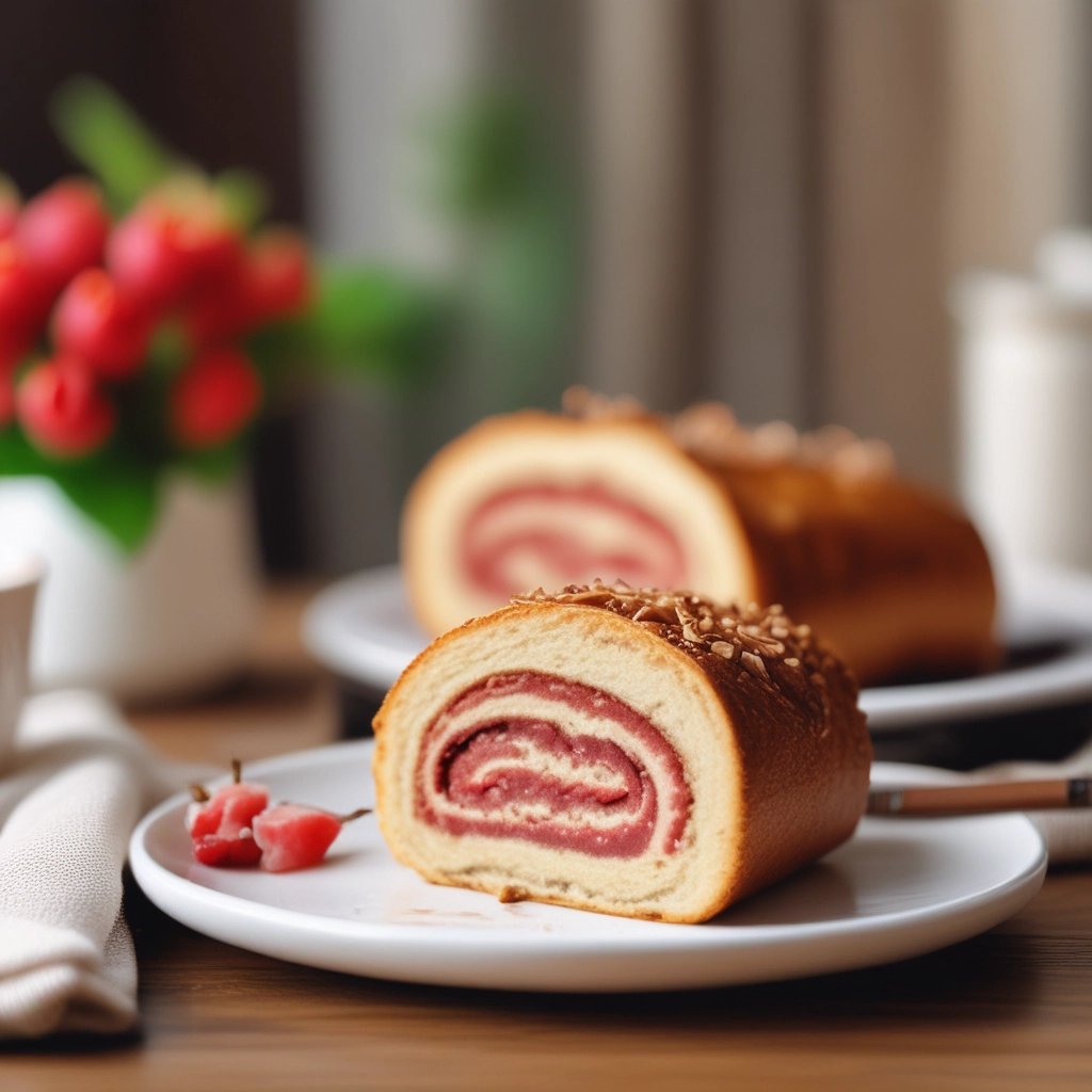 bolo de rolo com recheio de goiabada