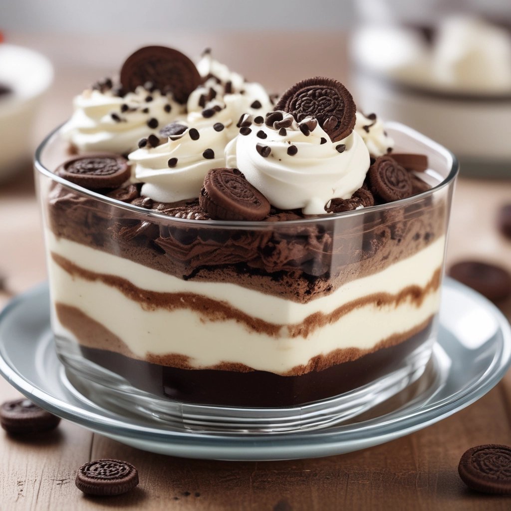 doce bombom de oreo na travessa