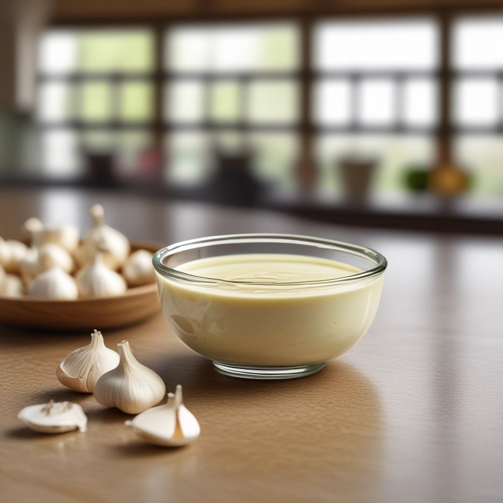 molho de alho feito com maionese