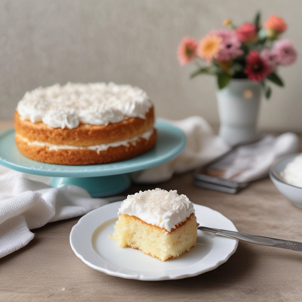 bolinho de abacaxi com coco