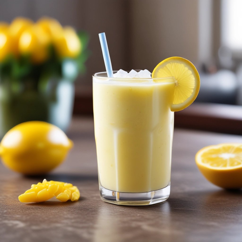 Limonada alemã, bebida de limão com manga