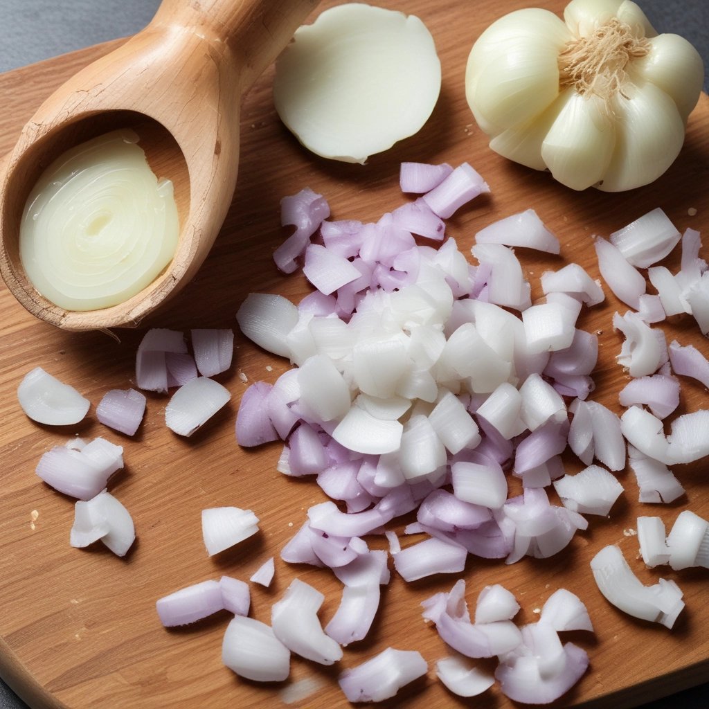 cebolas picadas