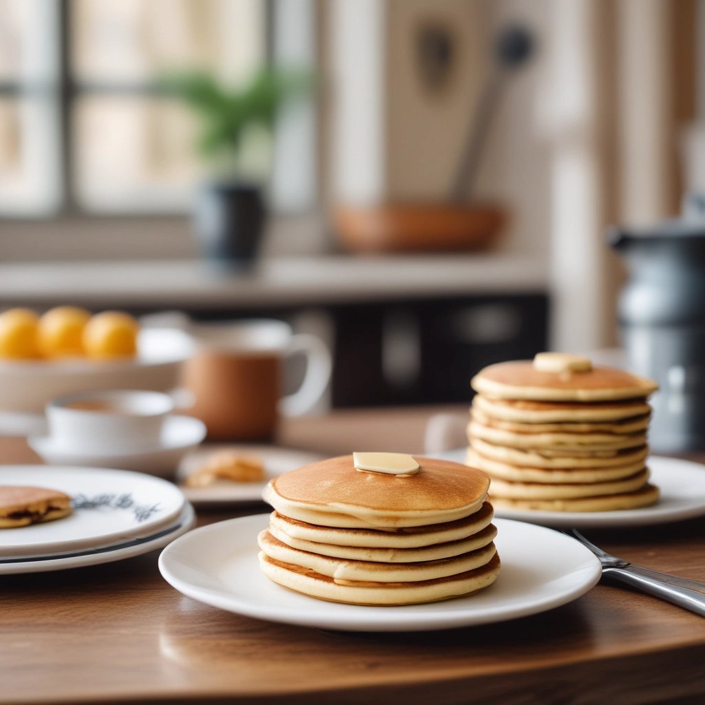 panquecas em um pratinho