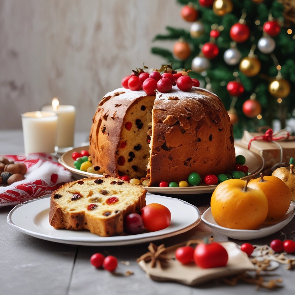 panetone de frutas cristalizadas