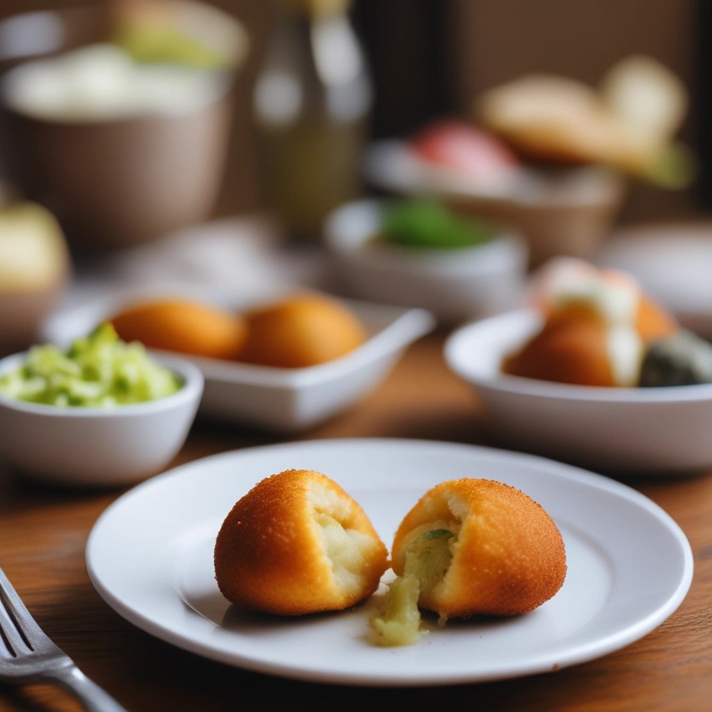 coxinha saudável recheada com frango cremoso