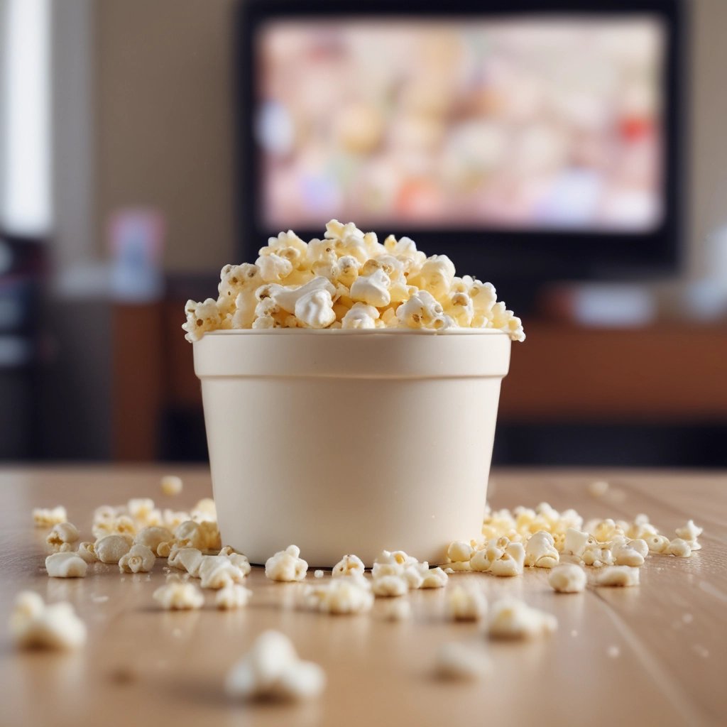 pipoca doce de chocolate branco