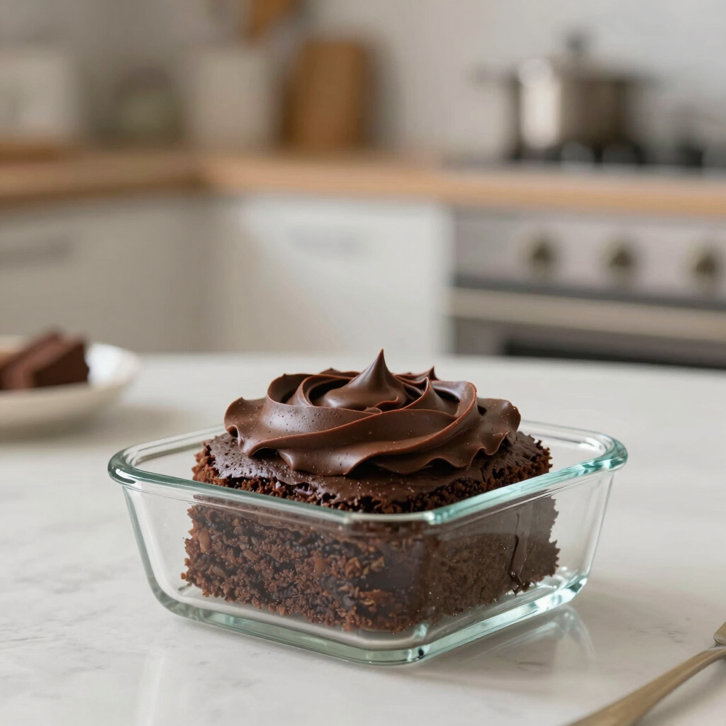 Pão de mel no pote com cobertura de chocolate