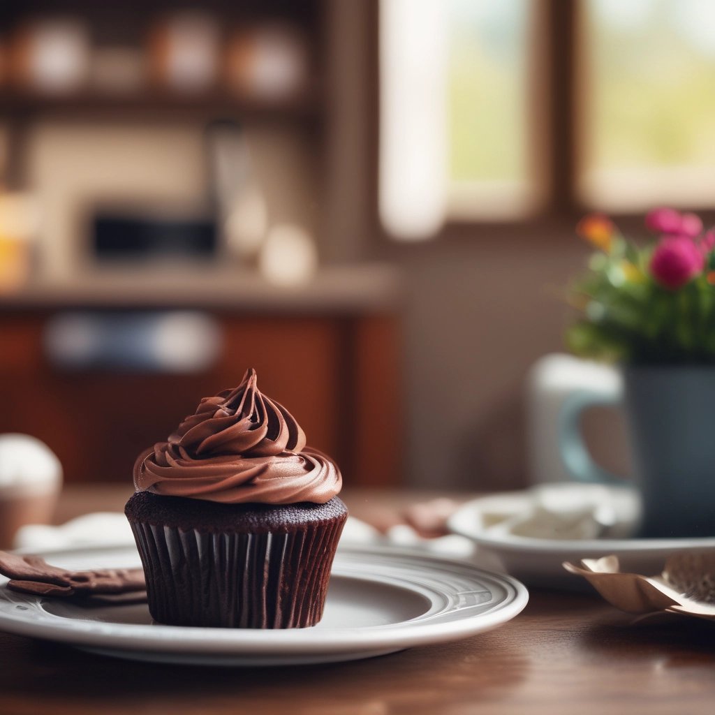 cupcake fit de chocolate