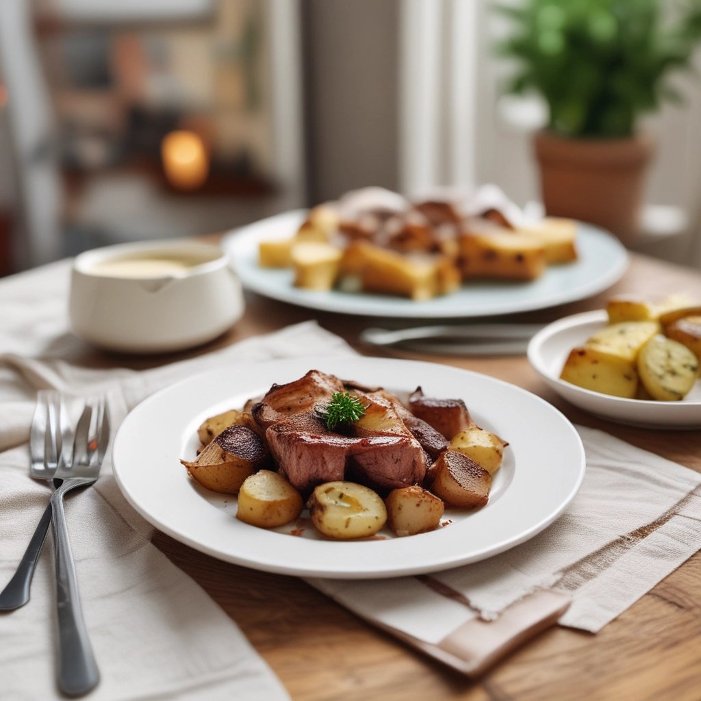 Carne Assada com Batata