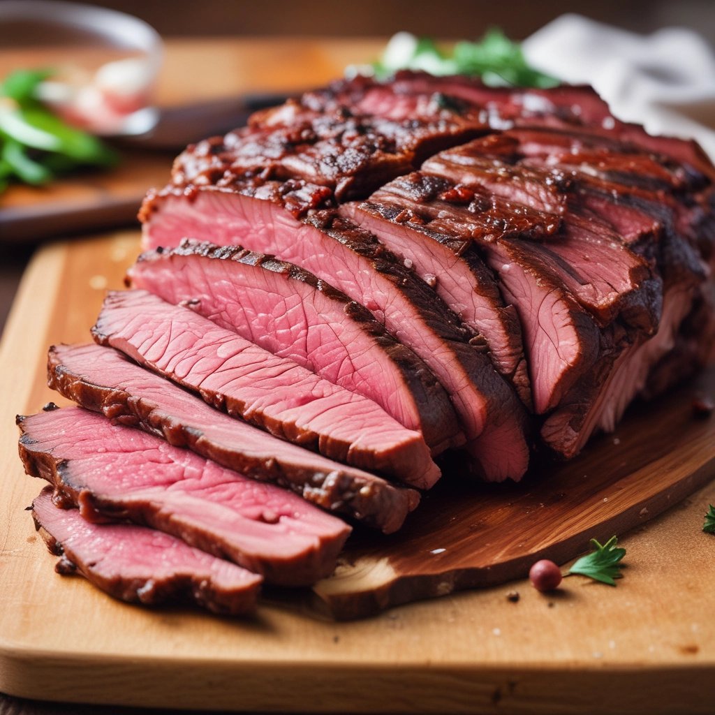 filé de carne bovina fatiada em pedaços