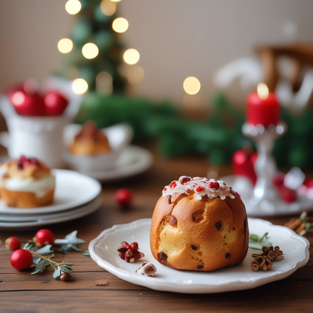 mini panetone de frutas