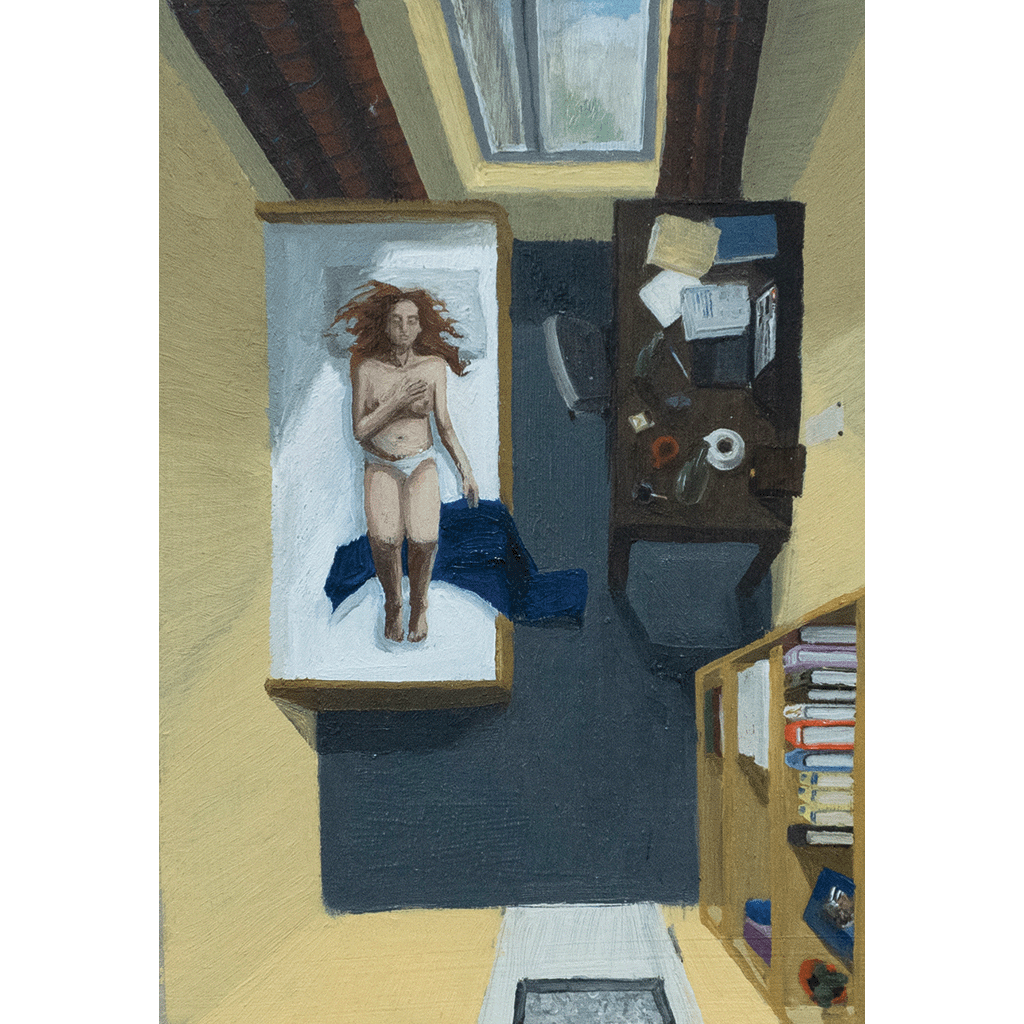 CIUPA, OIL ON CARDBOARD, 14x20cm, 2022