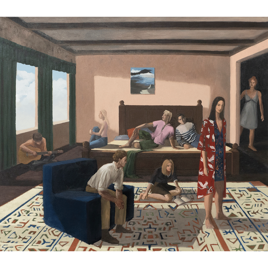 THE BIRTH OF AN ARTIST, OIL ON CANVAS, 85x96,5cm, 2020