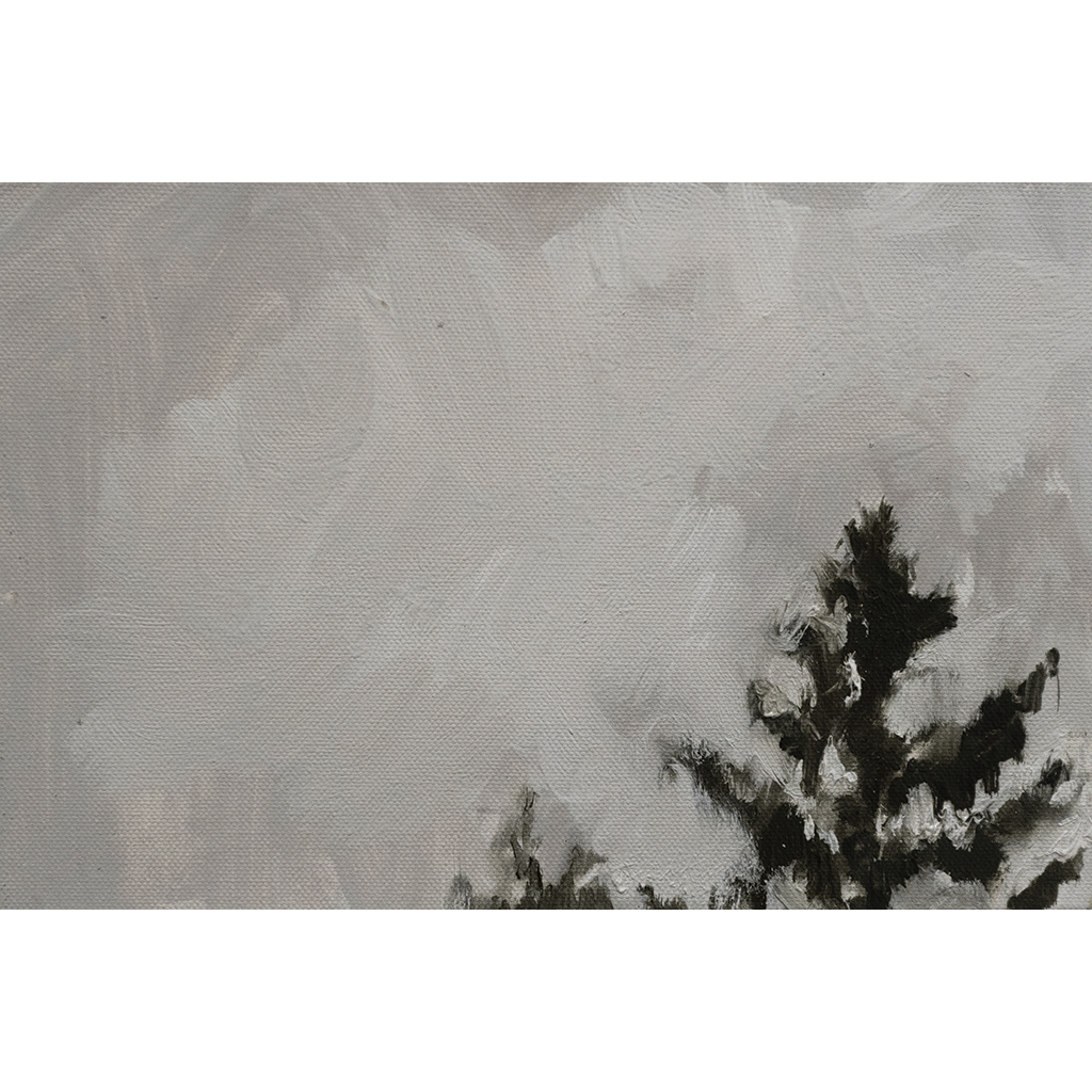 WINTER BRANCH I, OIL ON CANVAS, 20x30x3cm, 2017