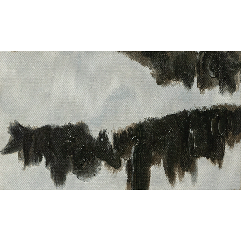 WINTER BRANCH II, OIL ON CANVAS, 15x25x3cm, 2017