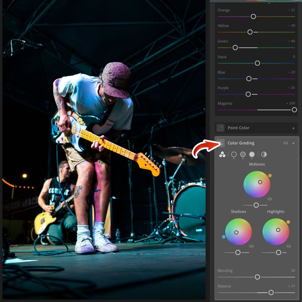 Teal and orange color grading in Lightroom
