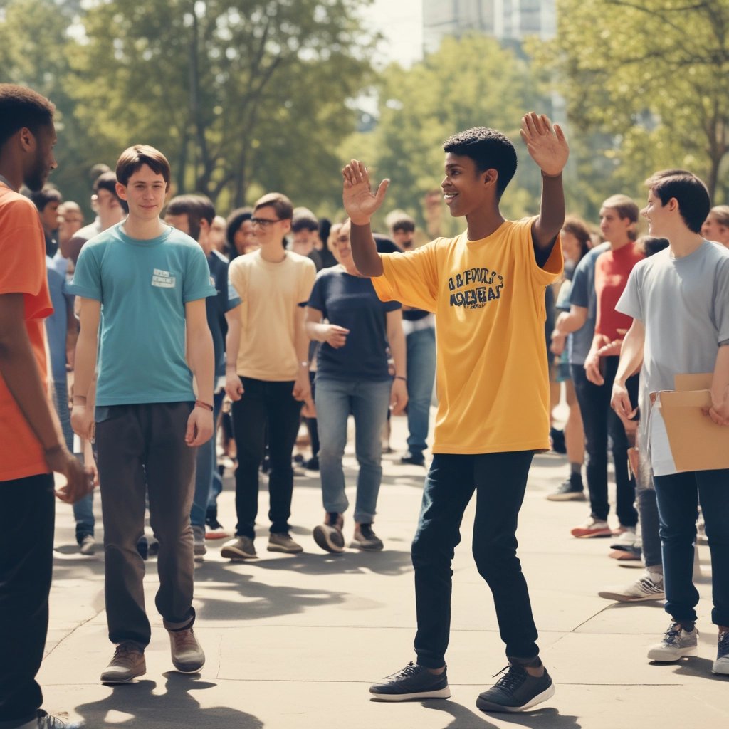 A group of people is gathered holding various signs and posters advocating for disability rights and empowerment. The signs carry messages promoting inclusivity, equal opportunities, and changing perceptions about disabilities. The crowd consists of diverse individuals, including children and adults.