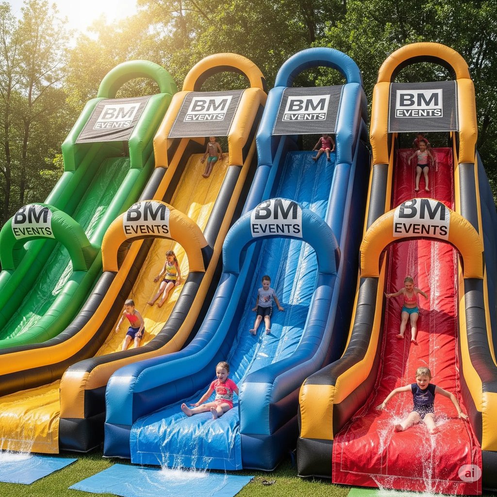 splash party, water slide, swimming pool slide