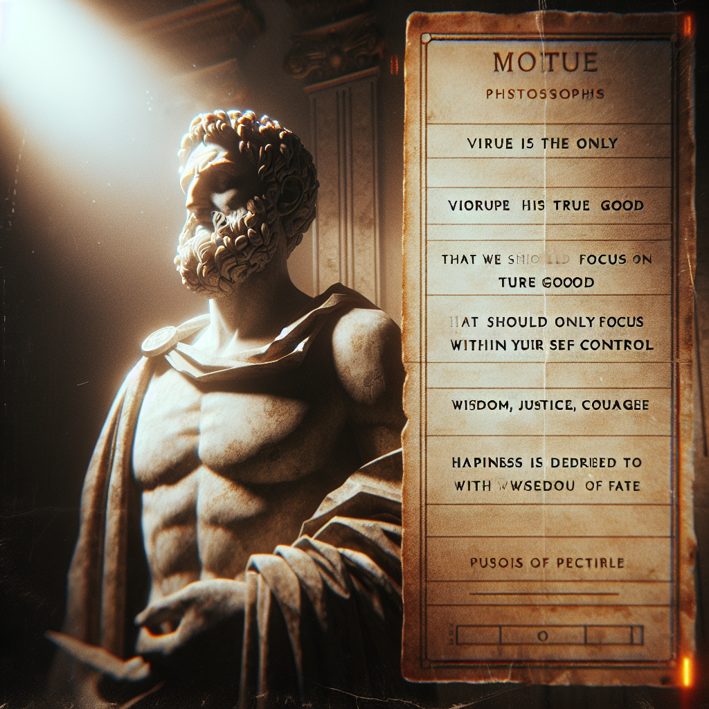 Real life examples of stoicism