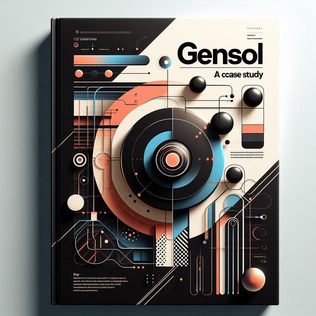 Gensol case study with professional design and captivating visual elements.