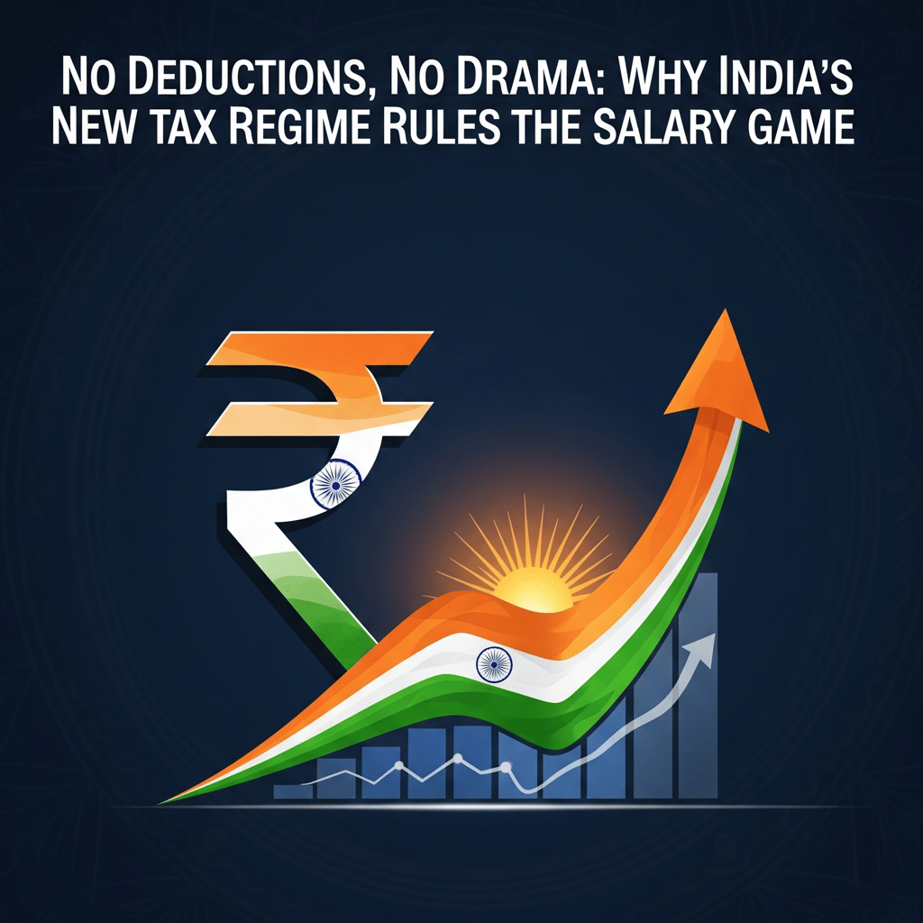 No Deductions, No Drama: Why India’s New Tax Regime Rules the Salary rupee symbol India