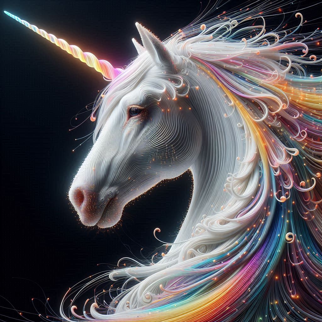 Unicorn Alyna – magical companion and protector in the Harmonya Chronicles