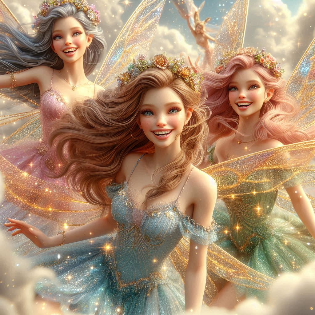 Fairies and celestial beings of Harmonya’s enchanted world