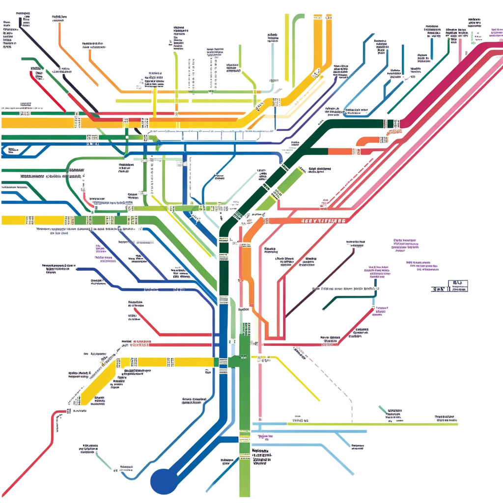 illustration of subway map