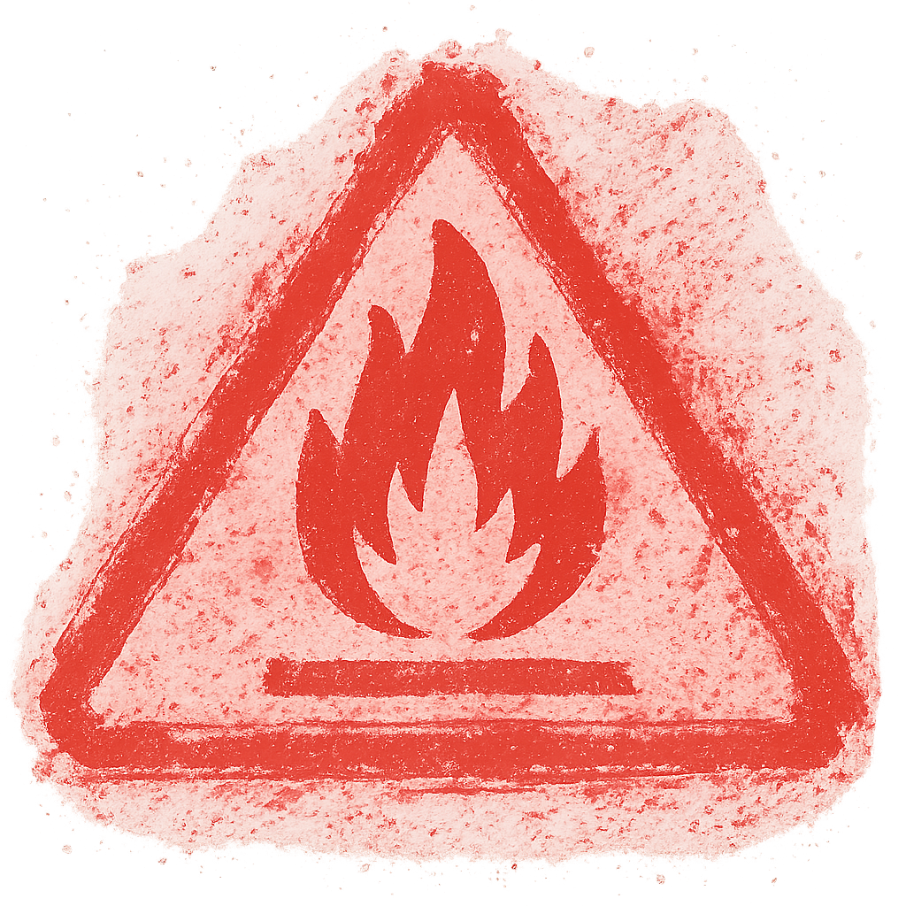 Logo de risco de incêndio