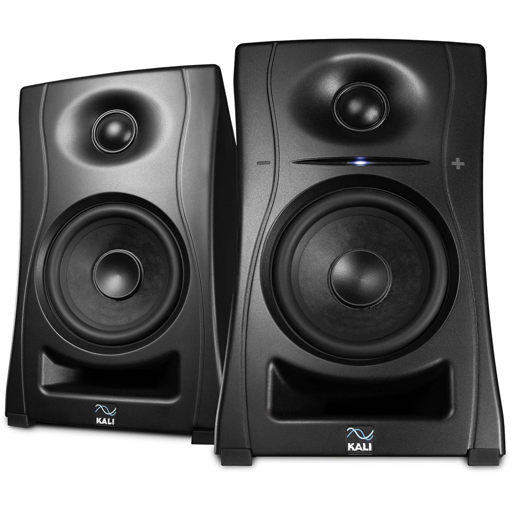 a pair of speakers with a white background