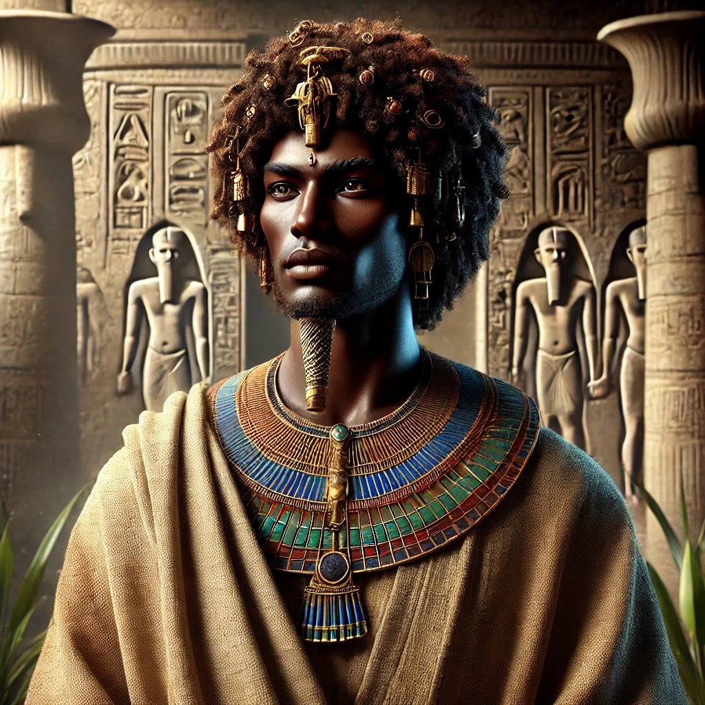 The Pharoah in the Bible had an Afro - springy black hair