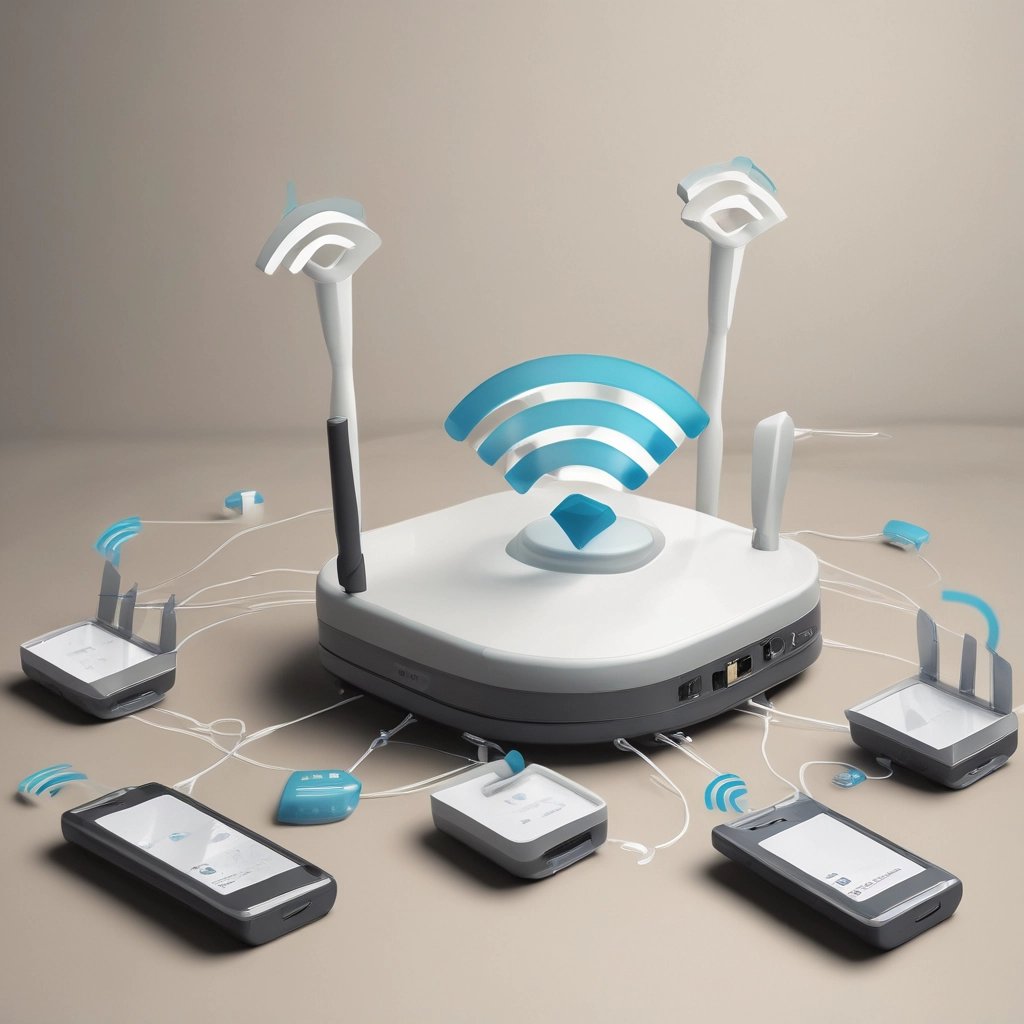 A computer setup is illuminated with blue and orange lighting. The monitor displays a photo editing software with an image of two people, possibly a couple, standing together outdoors. The desk features a keyboard, mouse, smartphone stand with a phone, and a small desktop computer with a visible Apple logo. The overall setting suggests a workspace focused on digital editing or photography.