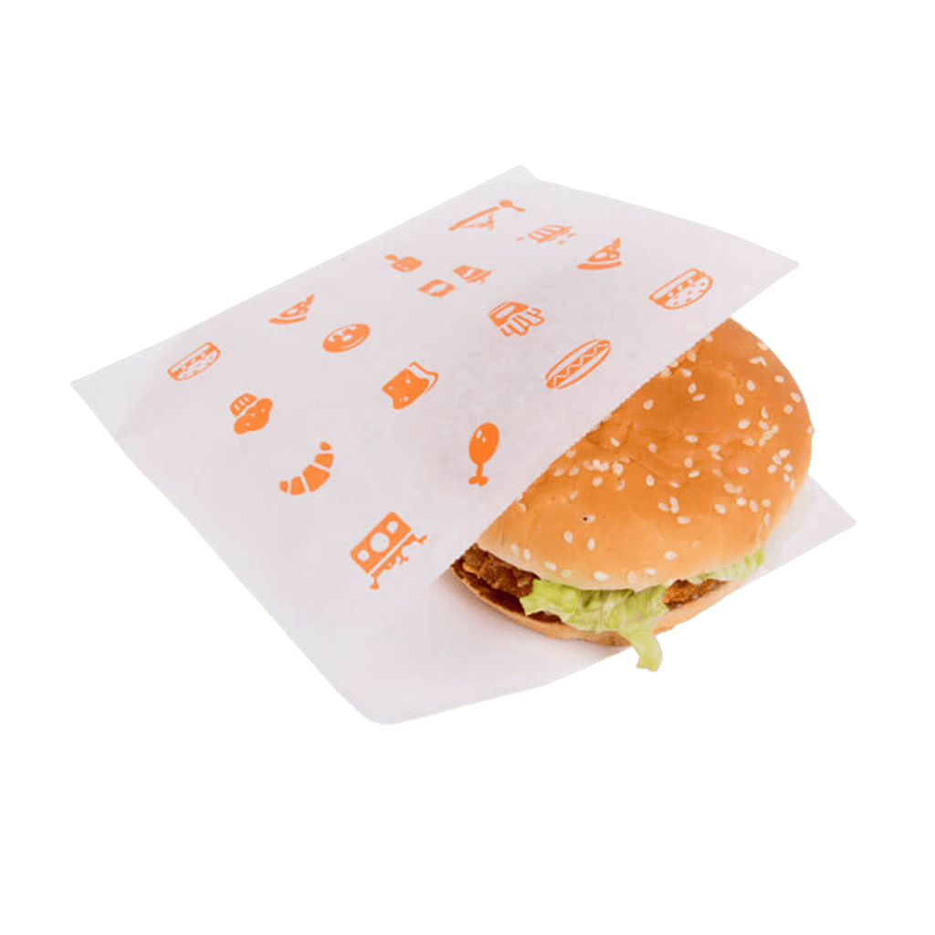 sobres de papel para hamburguesa 