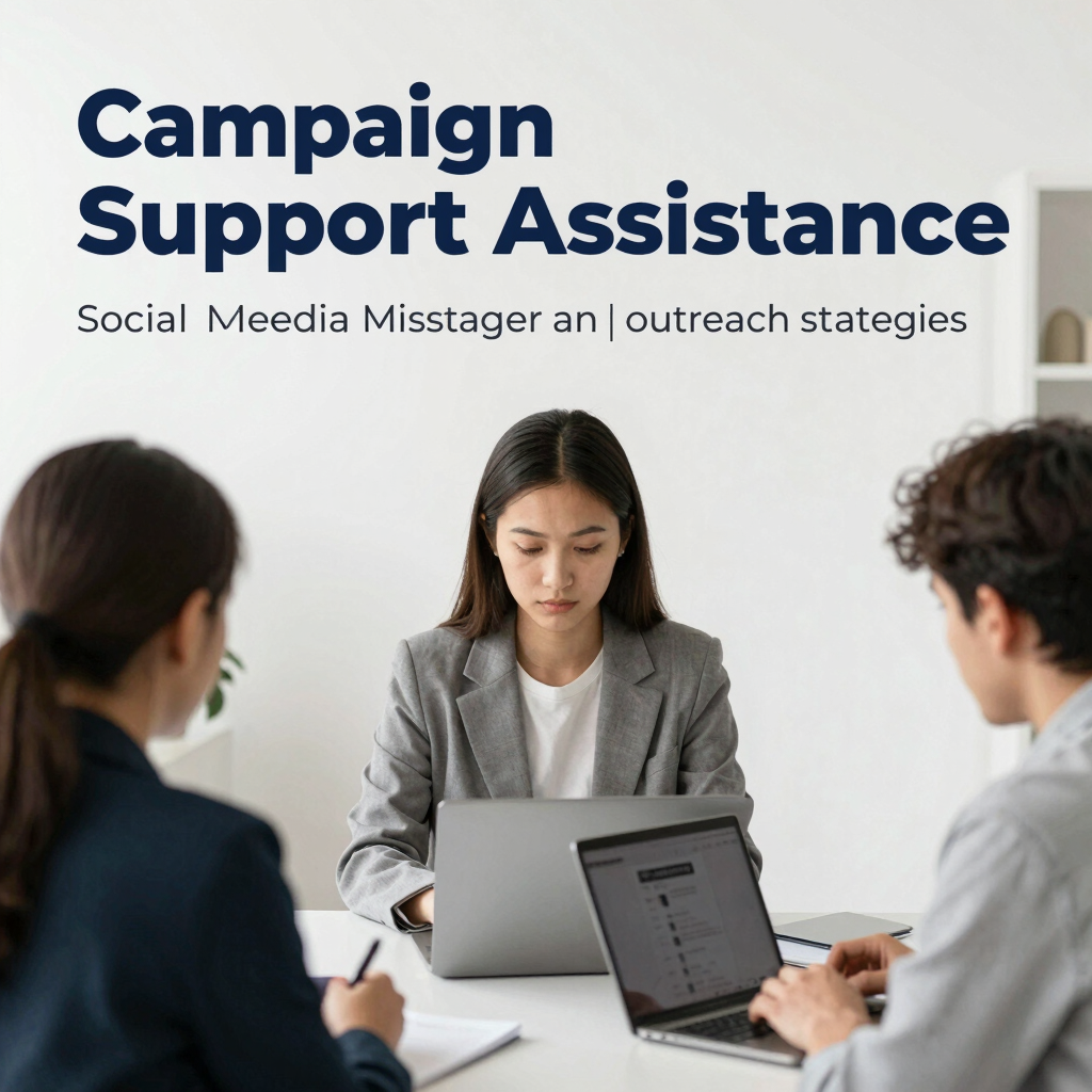 A large group of people participating in a protest or rally, holding various signs with messages related to social or political causes. The central sign reads 'Vote me for President 2050' with a red arrow pointing downward. Many participants are wearing winter clothing, indicating a cold weather setting.